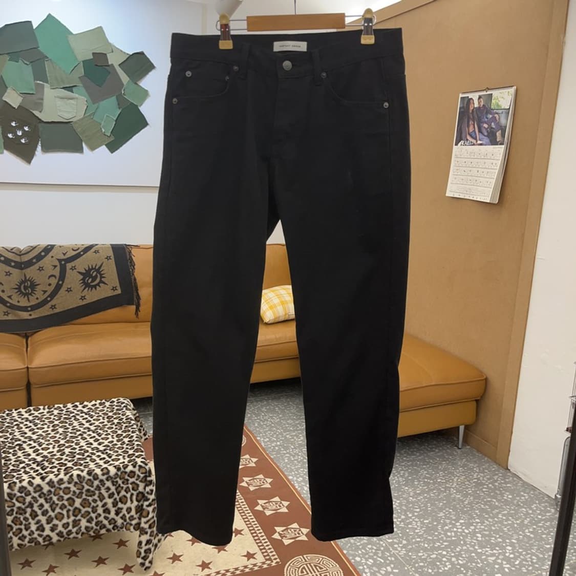 인스턴트데님 모던 락시크 블랙진 데님 흑청팬츠 30인치 C09680 상품이미지3