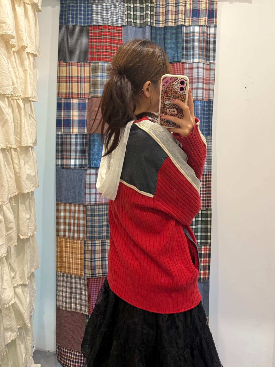 푸부 레이싱 니트집업 상품이미지4