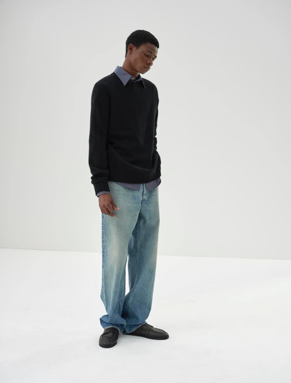 [5] 24aw 오라리 셀비지 페이디드 와이드 데님 상품이미지3