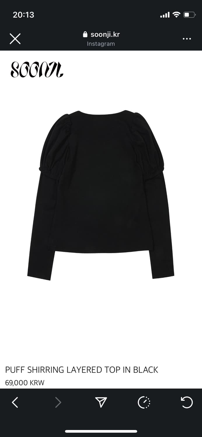 Soonji PUFF SHIRRING LAYERED TOP  상품이미지1