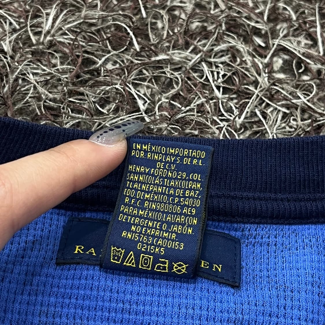 M 폴로 랄프로렌 카모 와플 긴팔 티셔츠 롱슬리브 상품이미지5