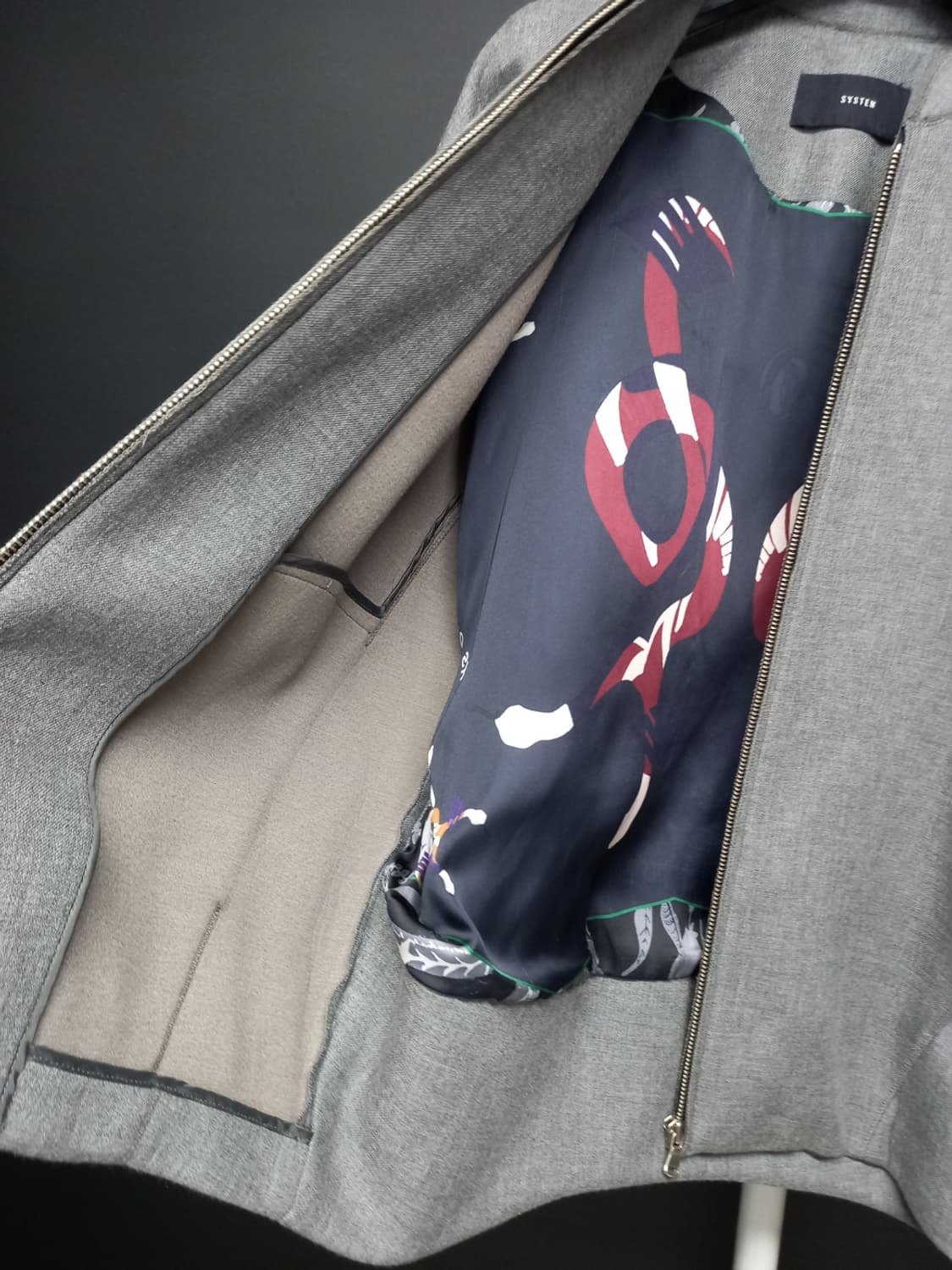 시스템 춘추 겨울간절기 집업 루즈박시핏 점퍼 44.55 상품이미지6