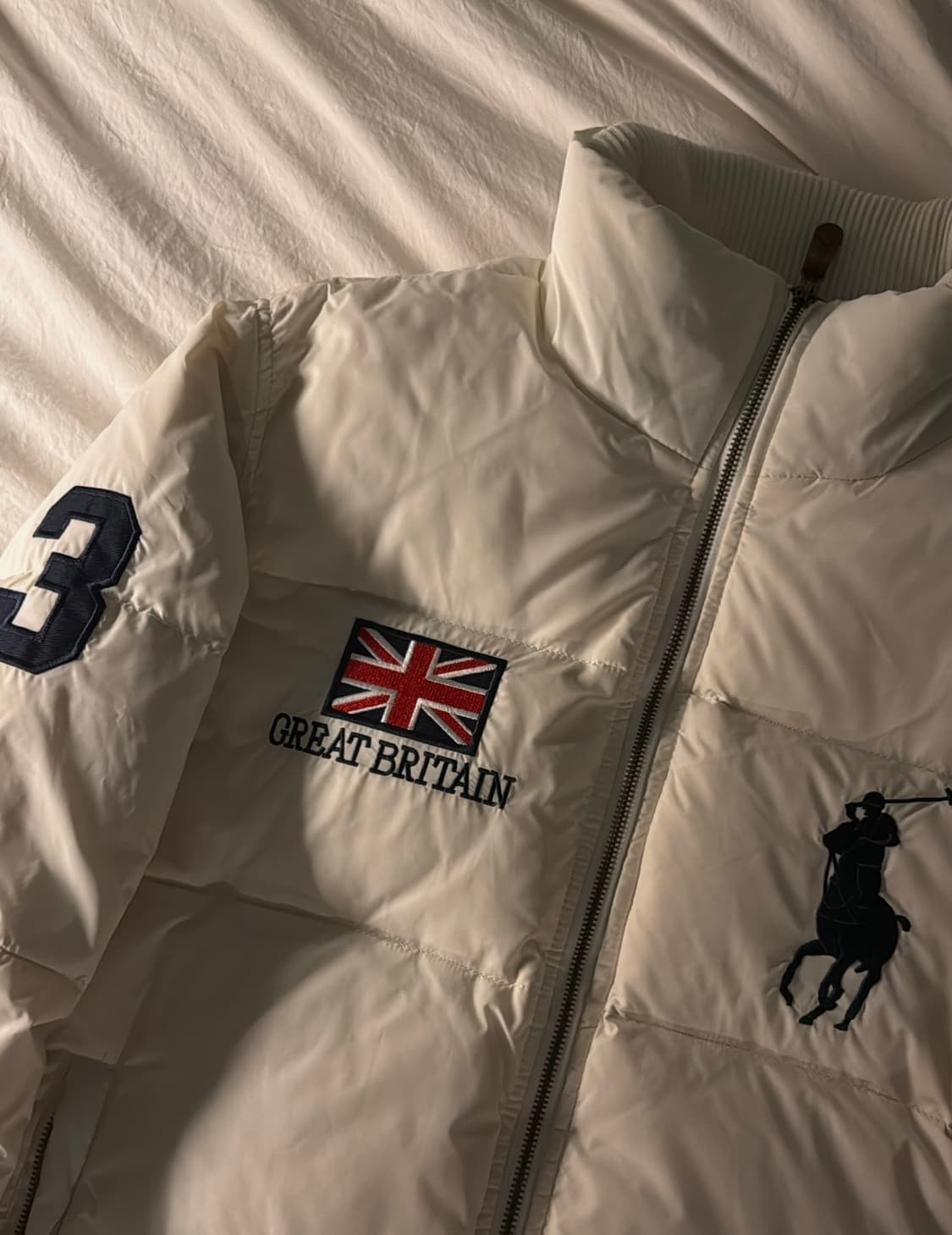 폴로 빅포니 브리튼 패딩 화이트 상품이미지4