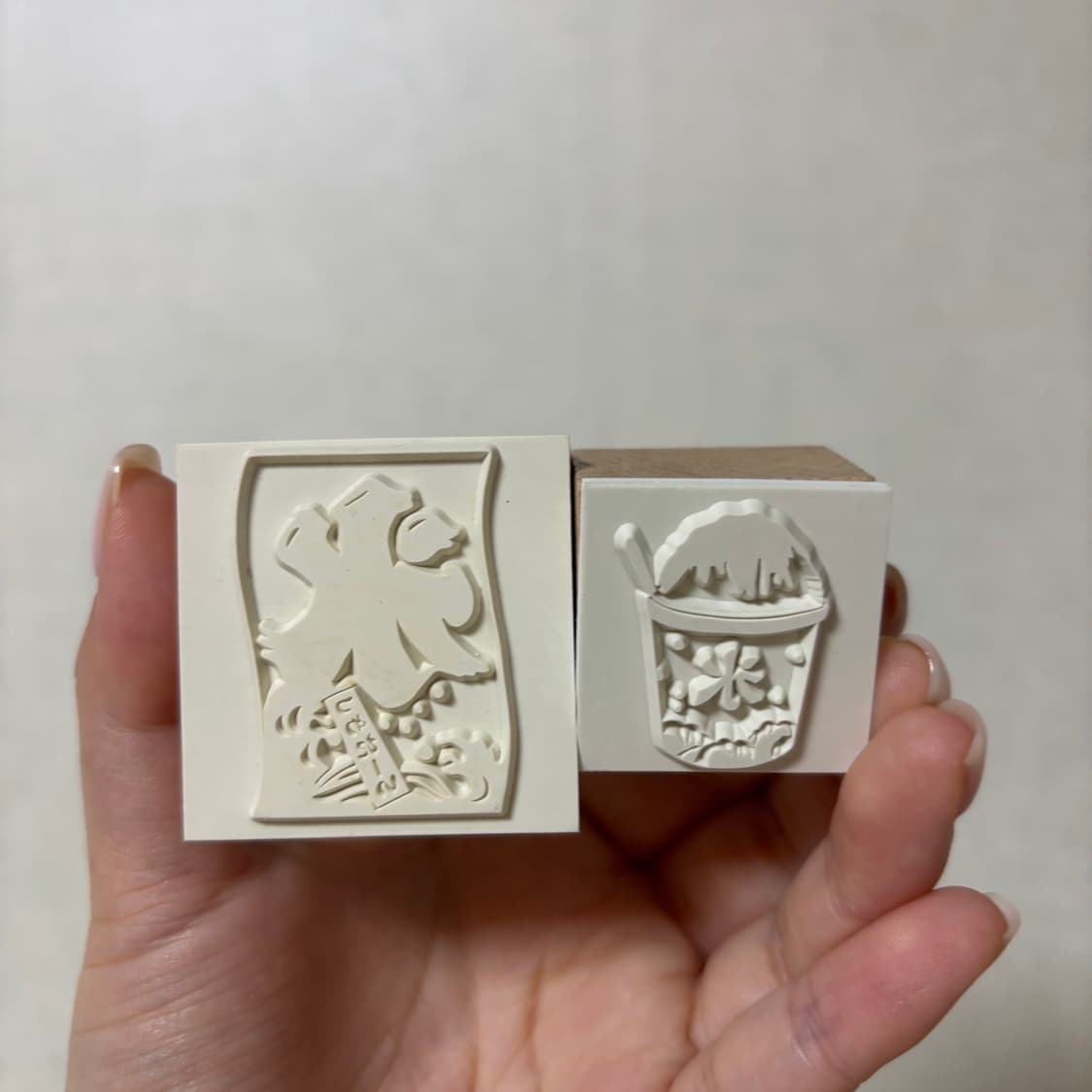 고전 빈티지 빙수 나무 도장 상품이미지2