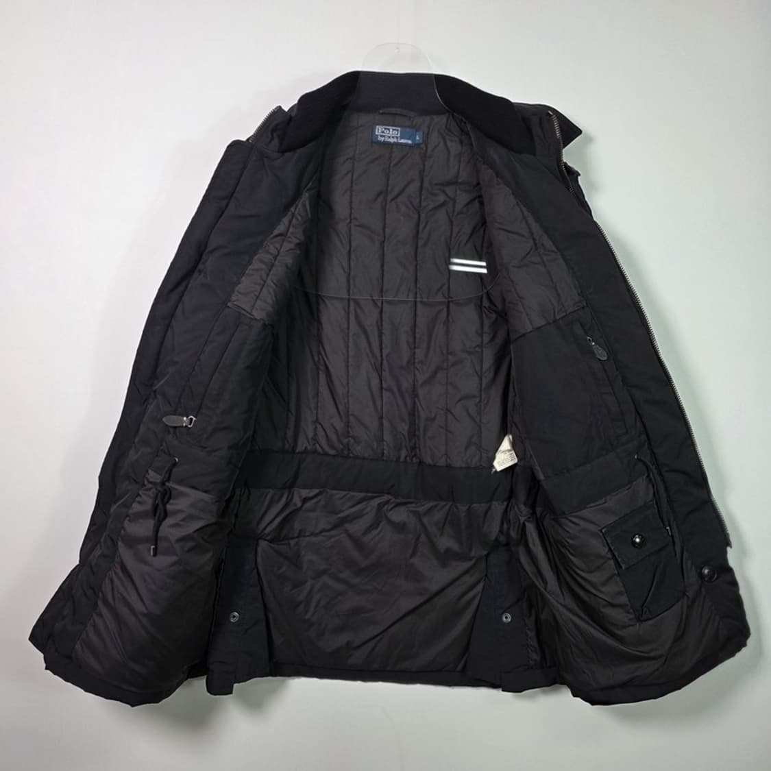 폴로 랄프로렌 블랙 퀼팅 필드 자켓 양가죽 디테일 L 상품이미지7