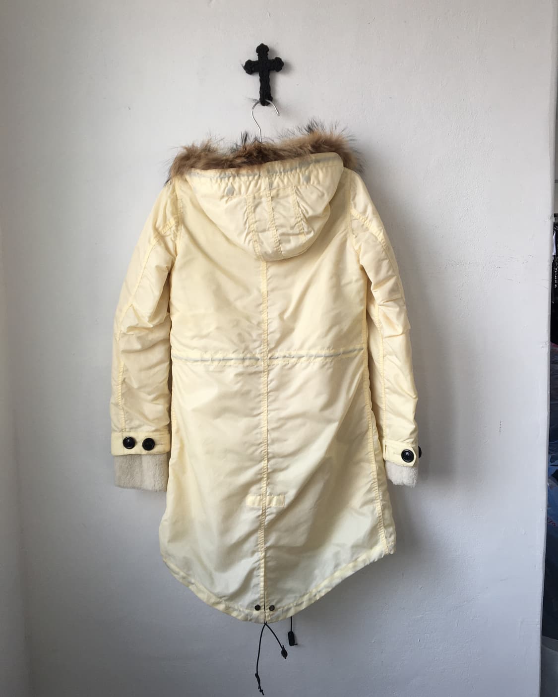 Fake fur hood jacket 상품이미지4