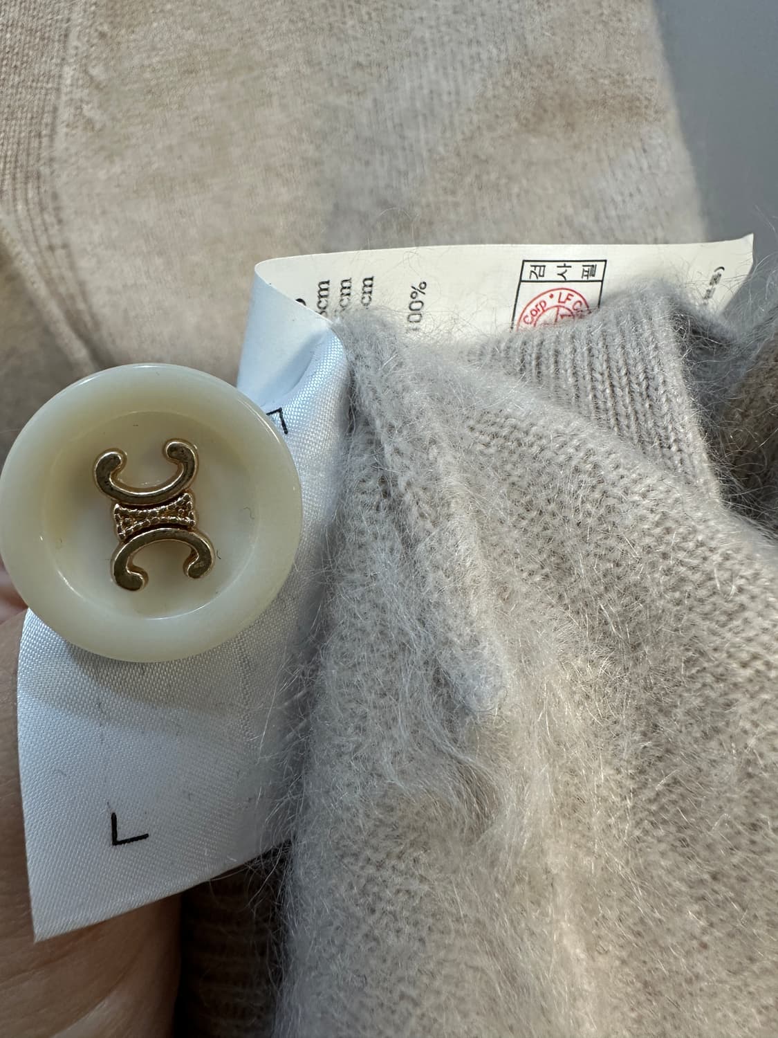 질스튜어트 캐시미어100 가디건 셀린 커스터마이징 버전(44-66적합) 상품이미지4