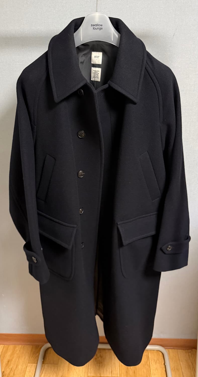 어나더오피스 보이저 발마칸 코트 다크네이비 25w 상품이미지1