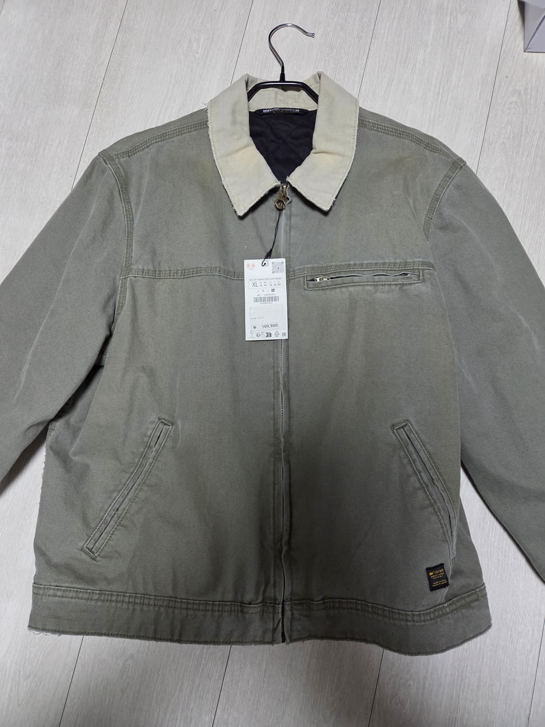 자라 콘트라스트 디트로이트 워크자켓 상품이미지1