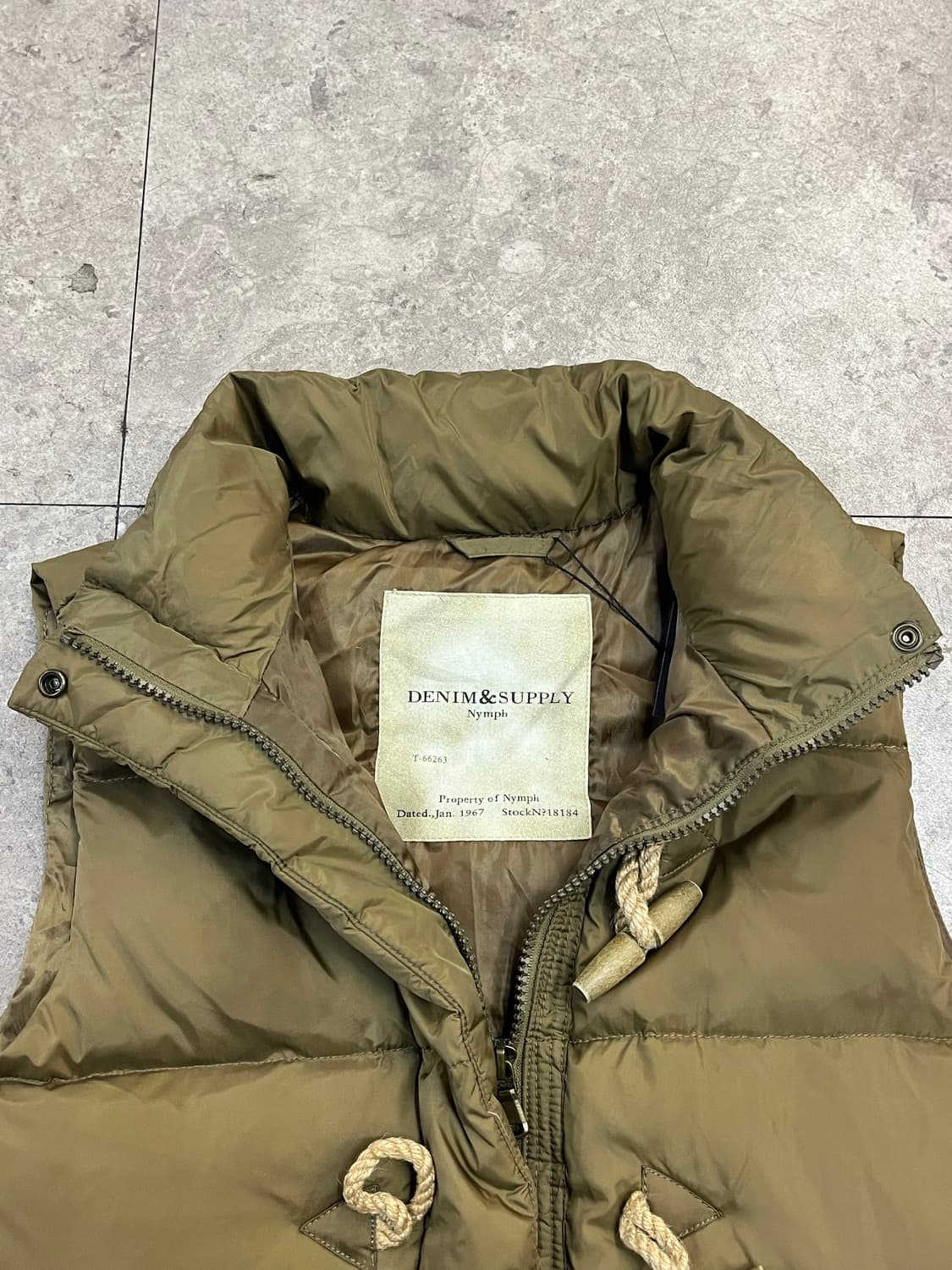 폴로 데님앤서플라이 덕다운 패딩 베스트 브라운 #csz2391  상품이미지5