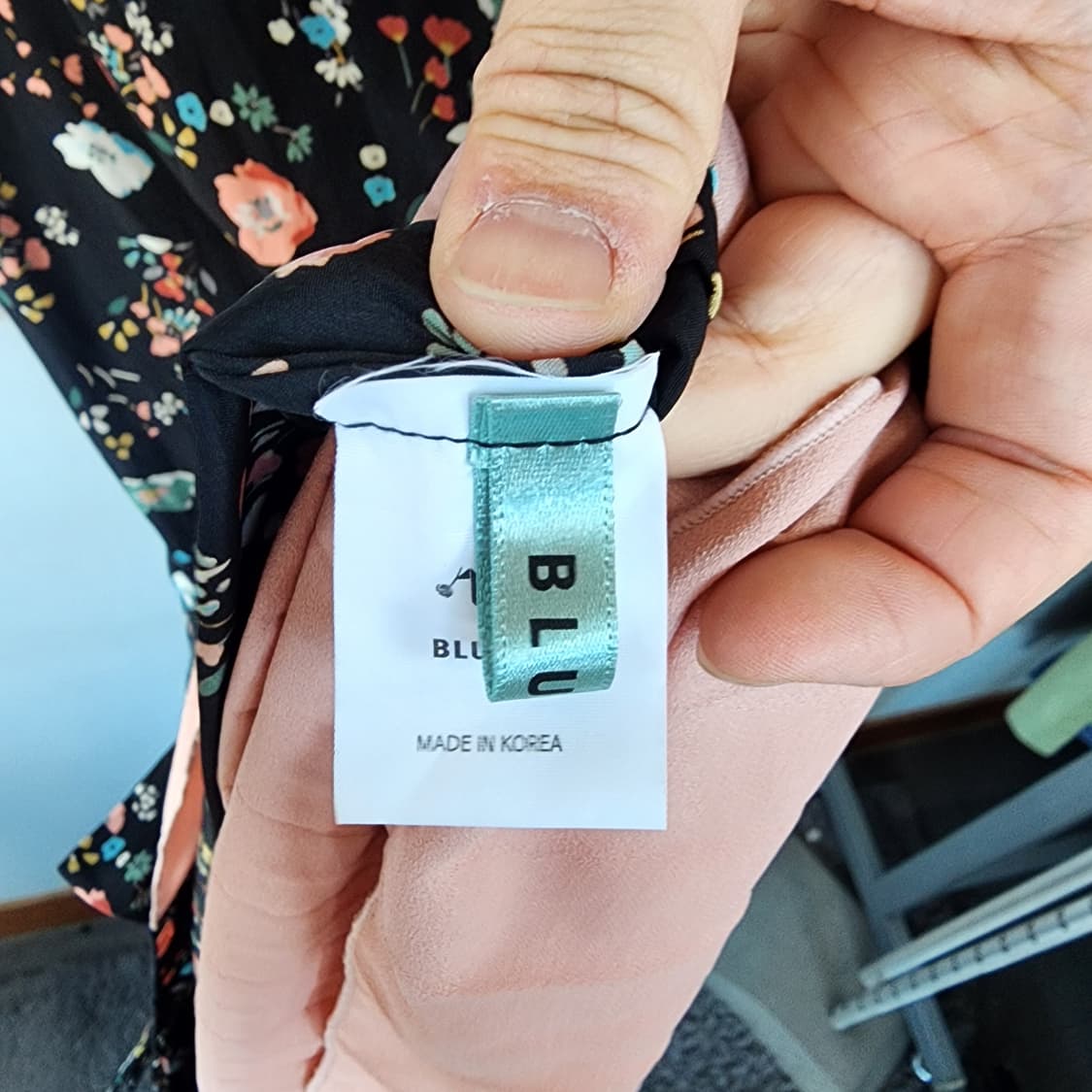 블루민 플라워 롱 원피스 리본끈 장식 상품이미지7