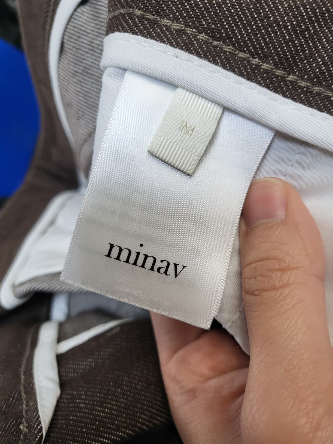 미나브 원턱 카운터 데님팬츠 상품이미지5