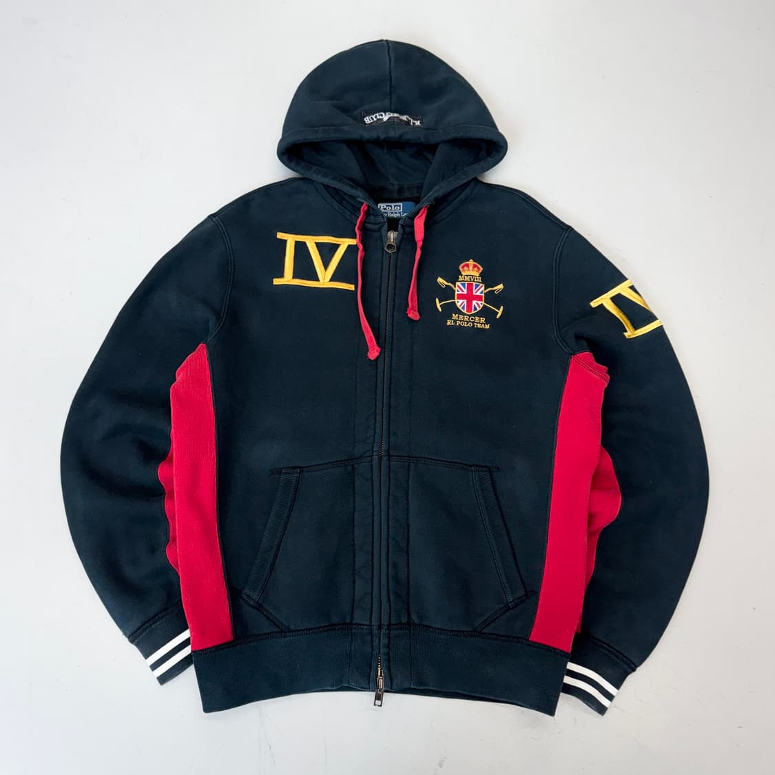 폴로 헤비웨이트 mercer team 투웨이 후드집업 상품이미지2