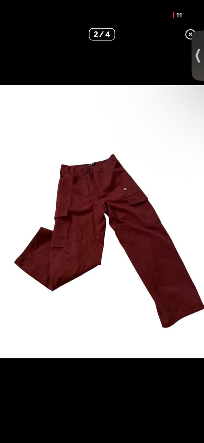 해칭룸 VTG Star Fatigue Pants Washed Red 상품이미지2