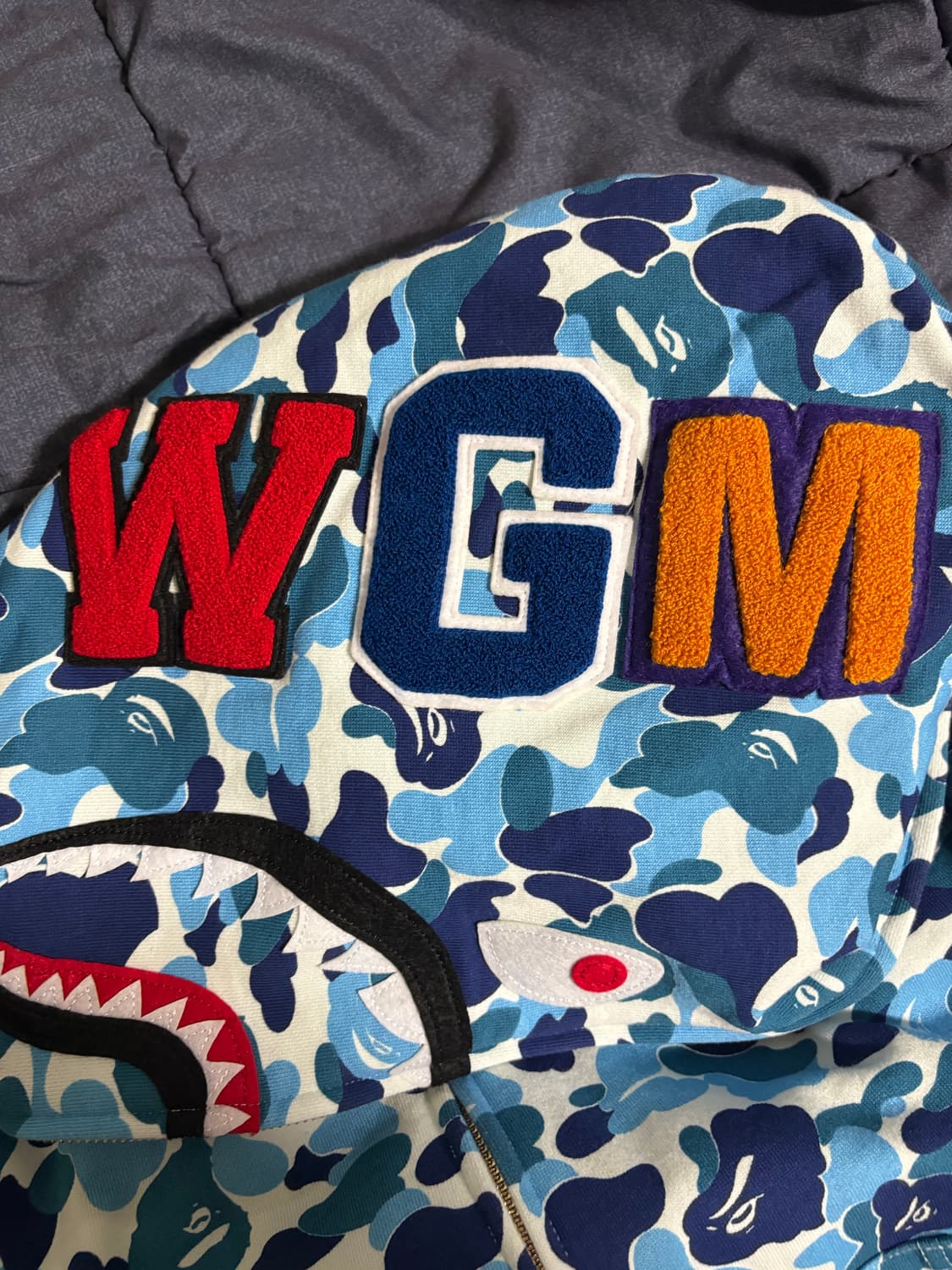 베이프 abc 카모 청계 후드집업 판매합니다:) 상품이미지3