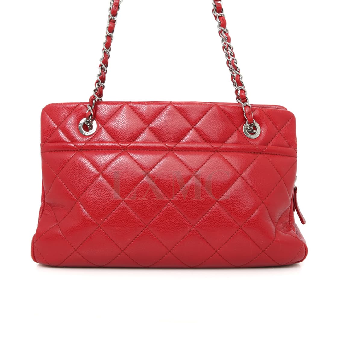 샤넬 캐비어 체인 숄더 레드 샤핑백 레드 A67294 상품이미지4