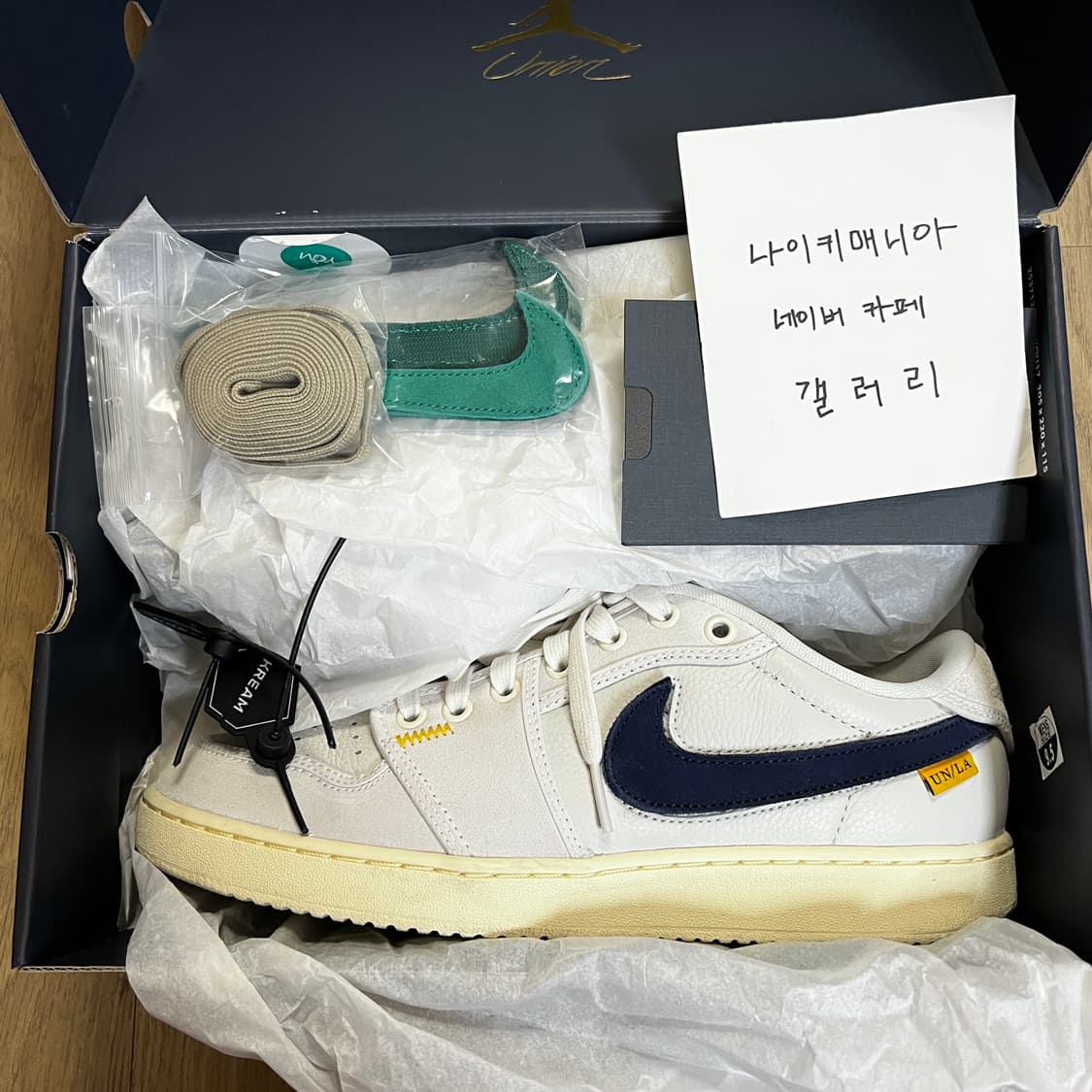 [275] 조던 1 × 유니온 KO 로우 세일 뉴트럴 그레이 상품이미지9