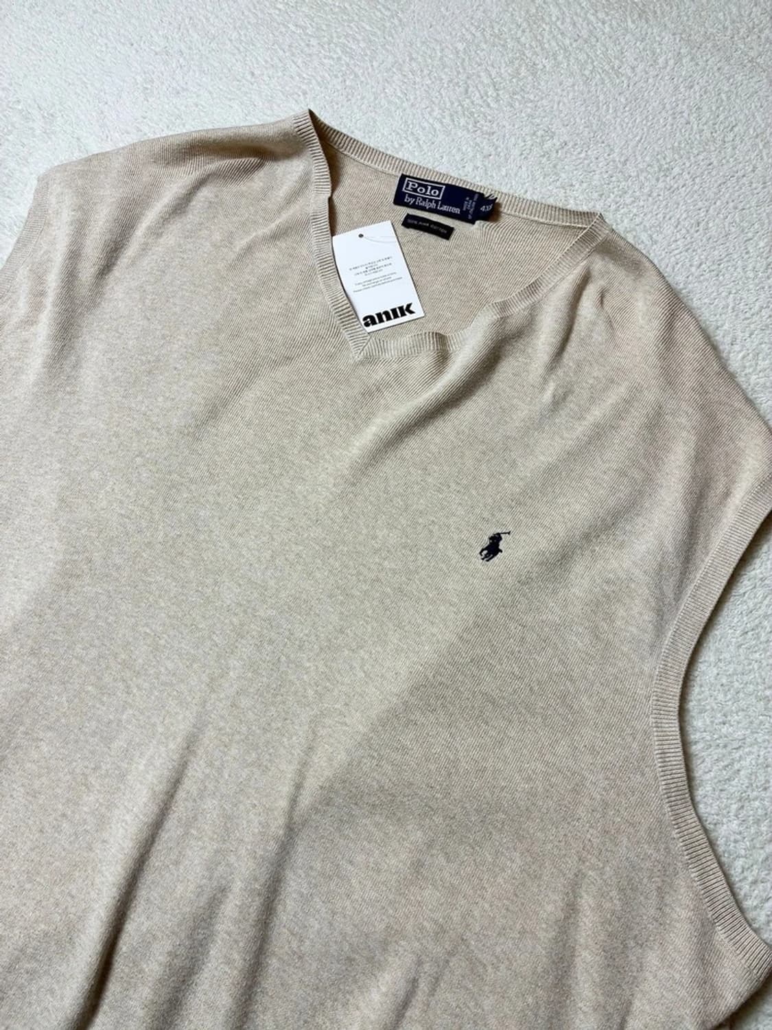 폴로 랄프로렌 90's 빅사이즈 니트 조끼 PN6342 상품이미지2