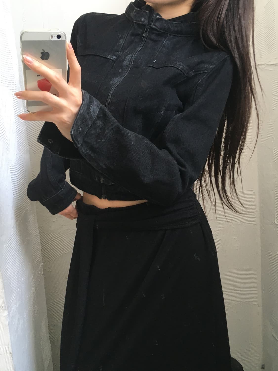 loading room 로딩룸 블랙 데님 자켓 상품이미지2