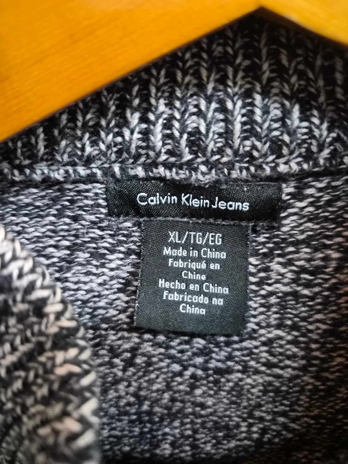 XL/105) 캘빈클라인 CKJ 하프집업 니트 팝니다 상품이미지4