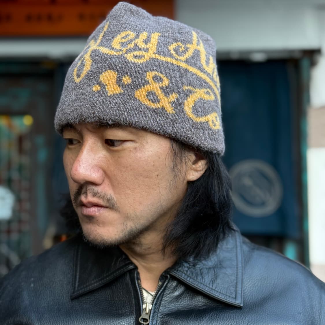 키앙크 알파카 울 블랜드 비니 [아쿠아블루/베이지] 상품이미지6