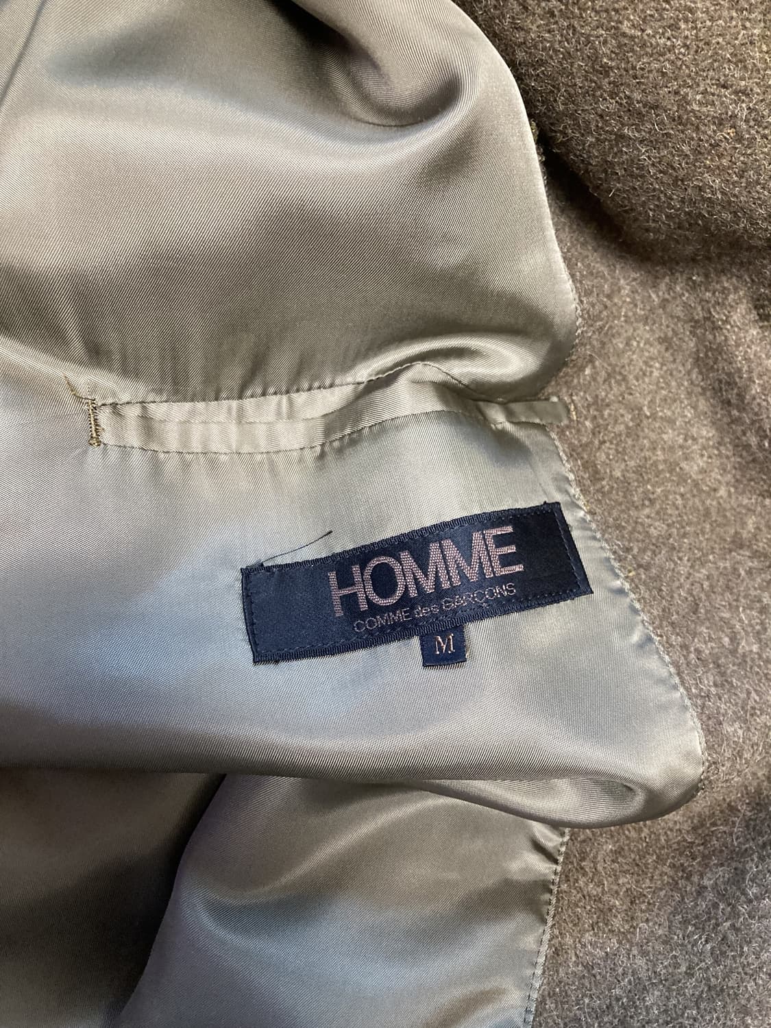 80s 꼼데가르송 옴므 레이 가와쿠보 시기 코트 상품이미지8