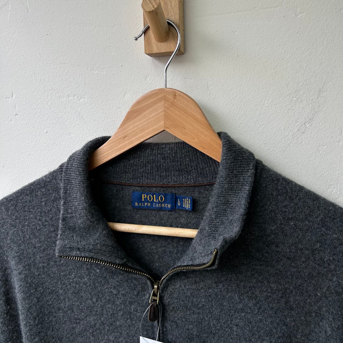 16243 - 폴로 랄프로렌 차콜 반집업 울 니트 (울 100%) 상품이미지4