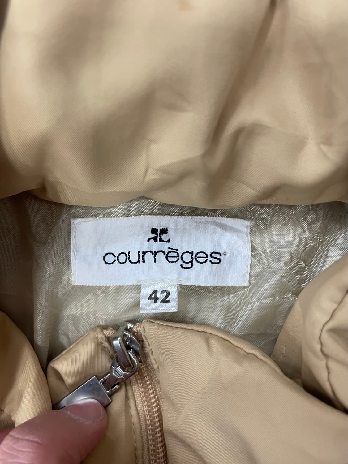 꾸레쥬 퀼팅 자켓 L 상품이미지4