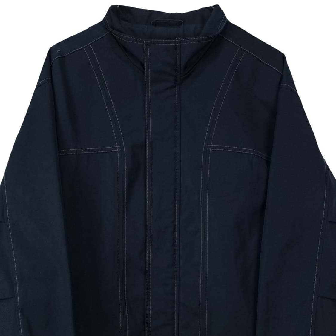 [자라] 스티치 오버핏 블루종 집업 자켓 네이비 M19267 상품이미지4