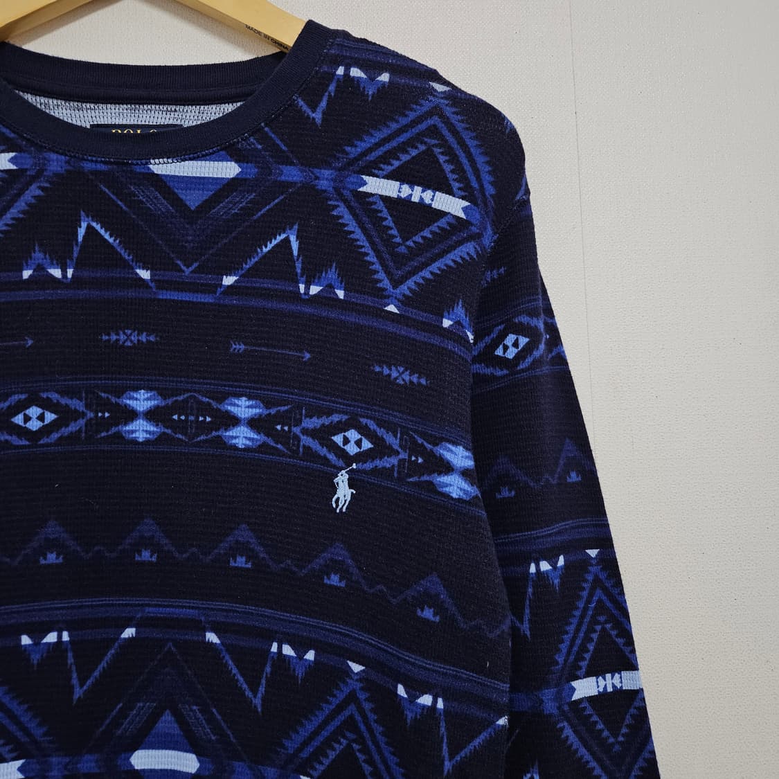 S 44) 여성 폴로 나바호 인디언 와플 니트 상품이미지2