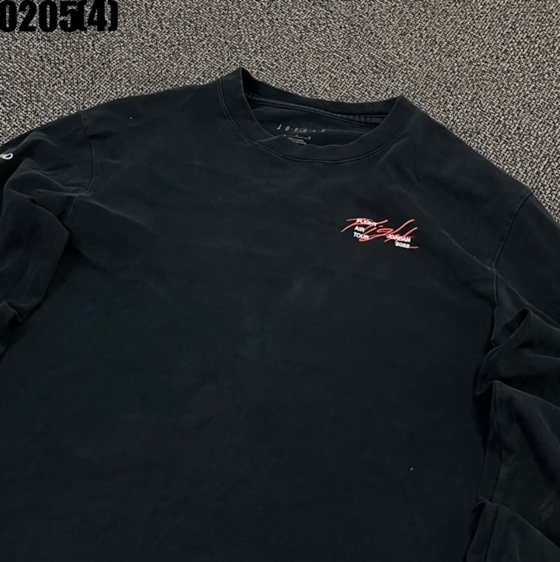 [M/95] 나이키 조던 블랙 뒷프린팅 긴팔 티셔츠 0205(4) 상품이미지3