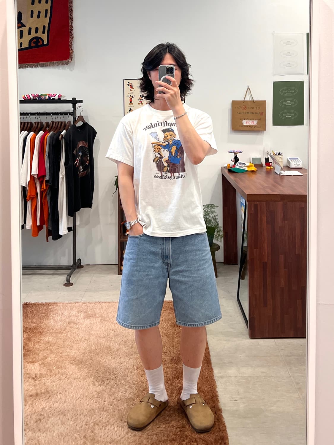 90s Vtg 빈티지 프린팅 반팔 티셔츠 상품이미지2