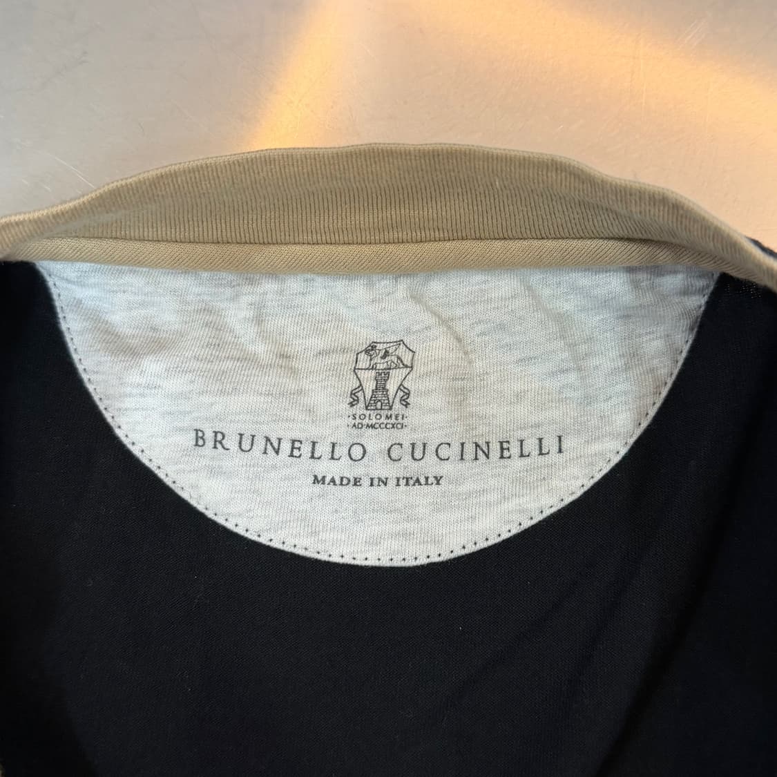 [리오브] 브루넬로 쿠치넬리 자수 로고 반팔 상품이미지4