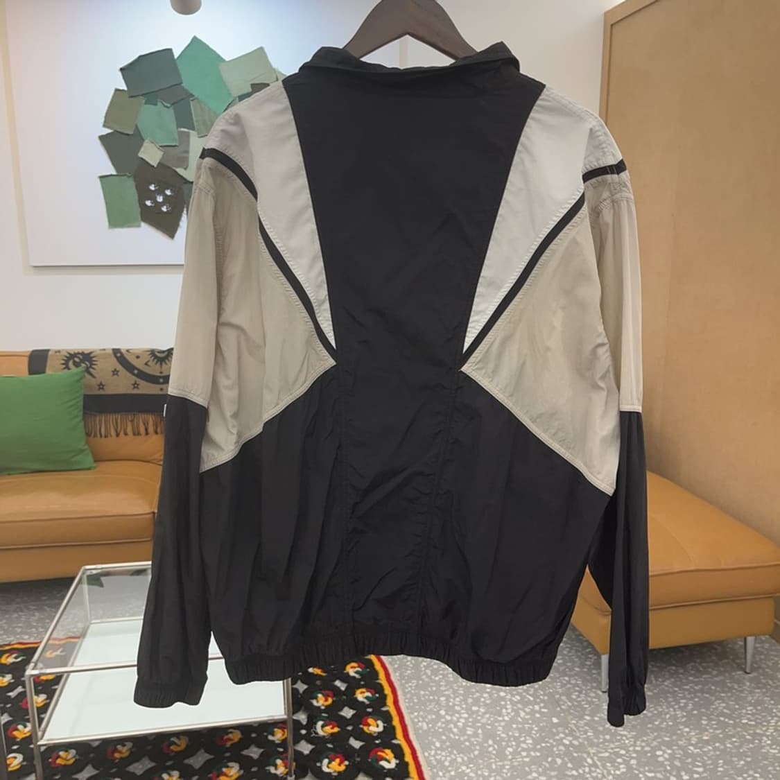 휠라 배색 올드스쿨 레트로 바람막이 자켓 L C08306 상품이미지4