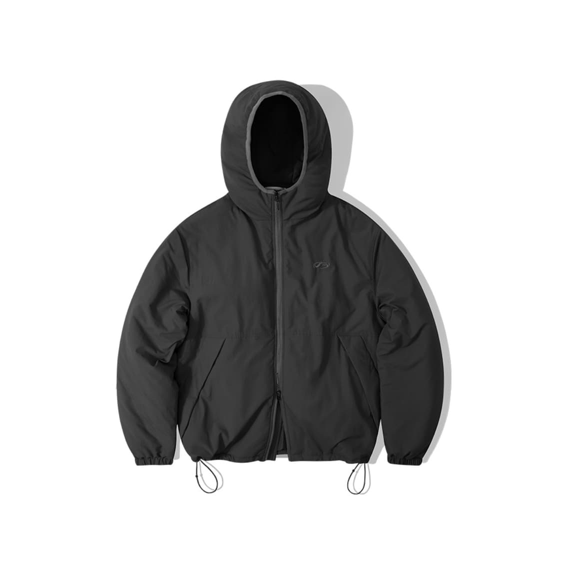 L) 필루미네이트 오버핏 심볼 로고 후드 패딩 블랙 상품이미지1