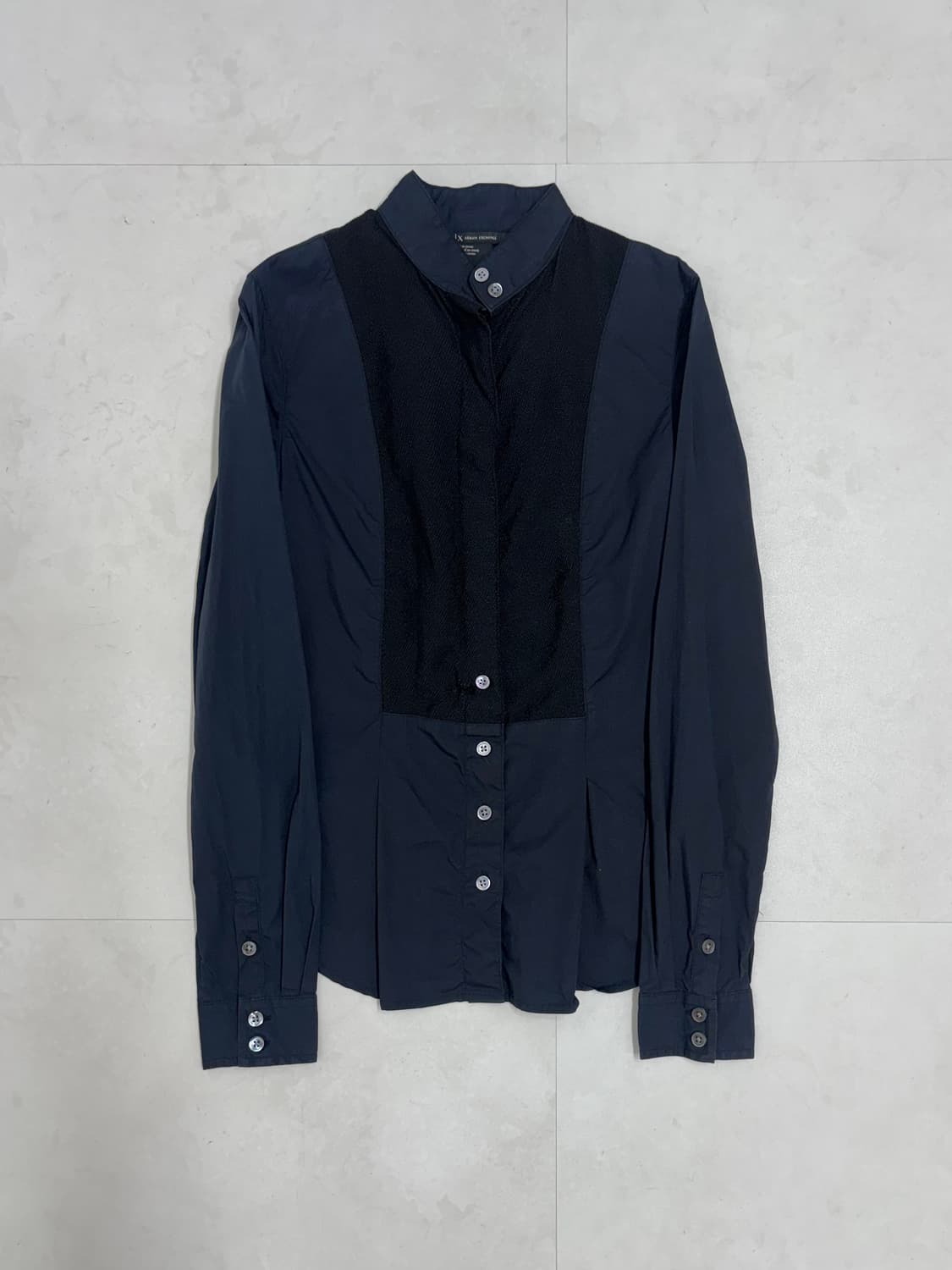 AX MIXED FABRIC PANEL SHIRT 상품이미지8