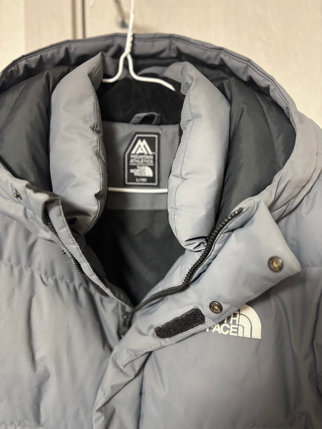 노스페이스 테크니컬 오리털 롱패딩 그레이 M 상품이미지2