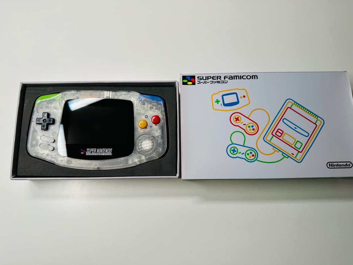 닌텐도 GBA 게임보이 어드밴스 백라이트 슈퍼패미컴 클리어 에디션 판매 상품이미지1