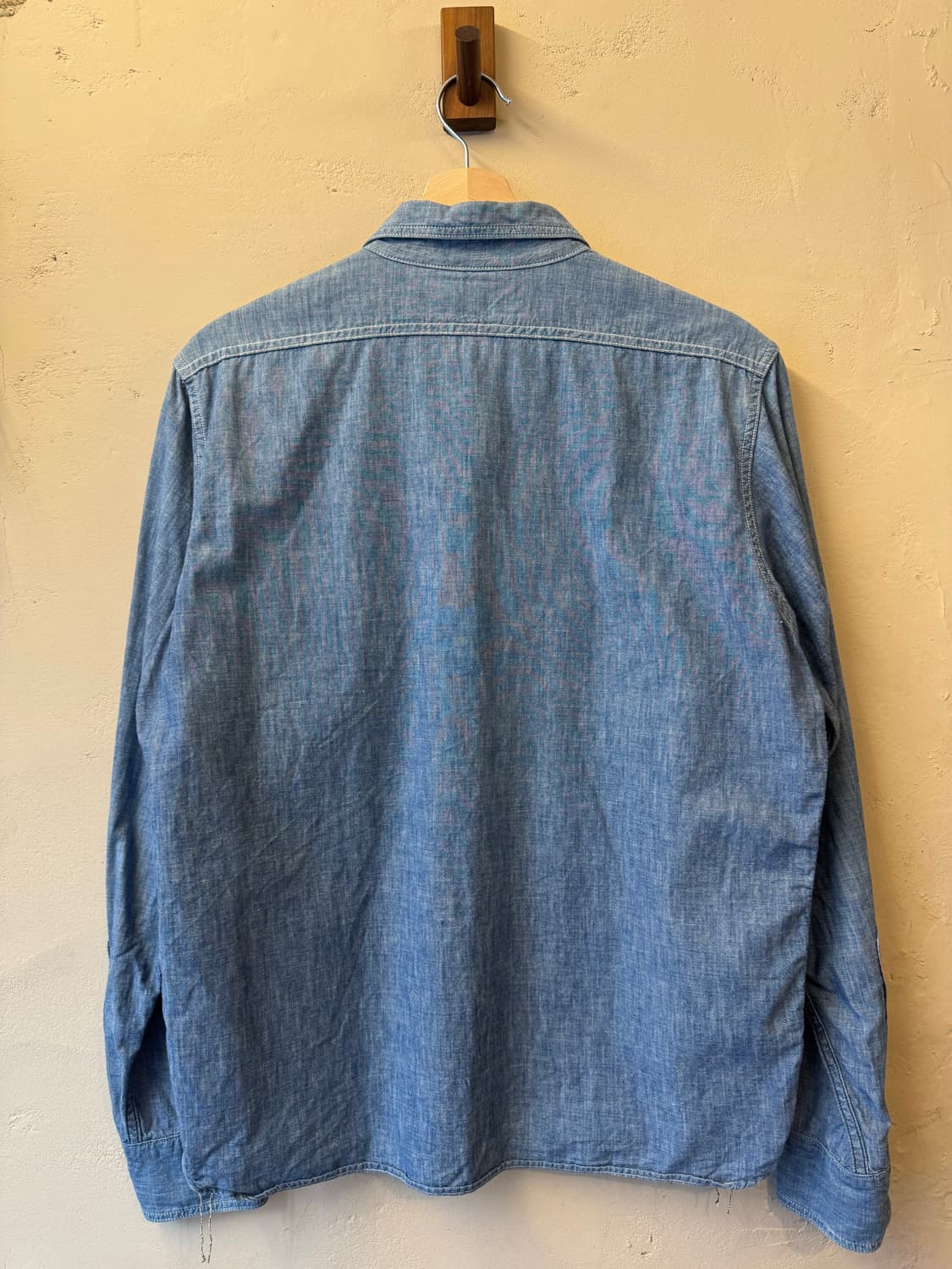 리얼맥코이 샴브레이 셔츠 L USN 상품이미지5