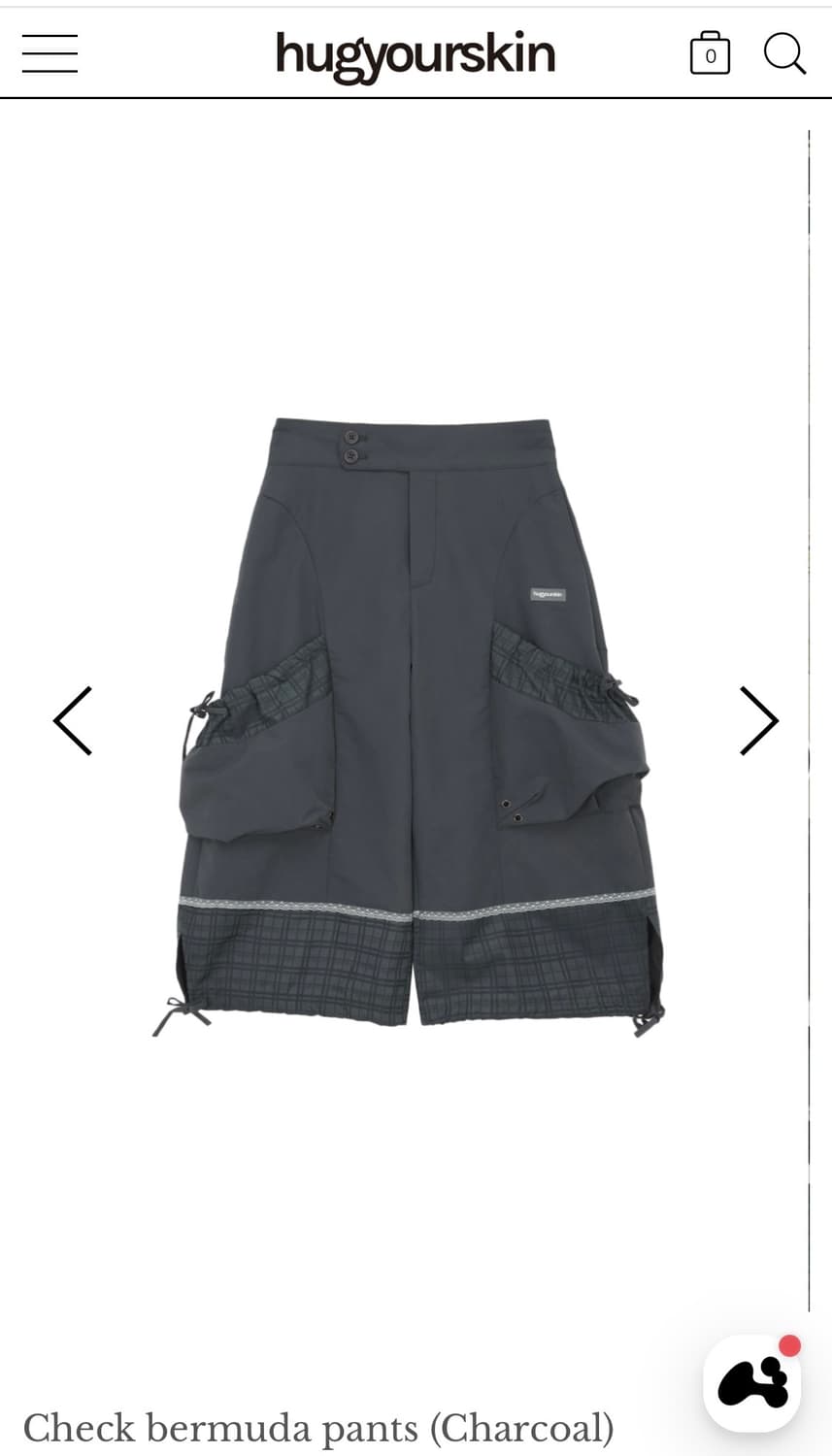 허그유어스킨 hugyourskin 체크 버뮤다 팬츠 상품이미지1