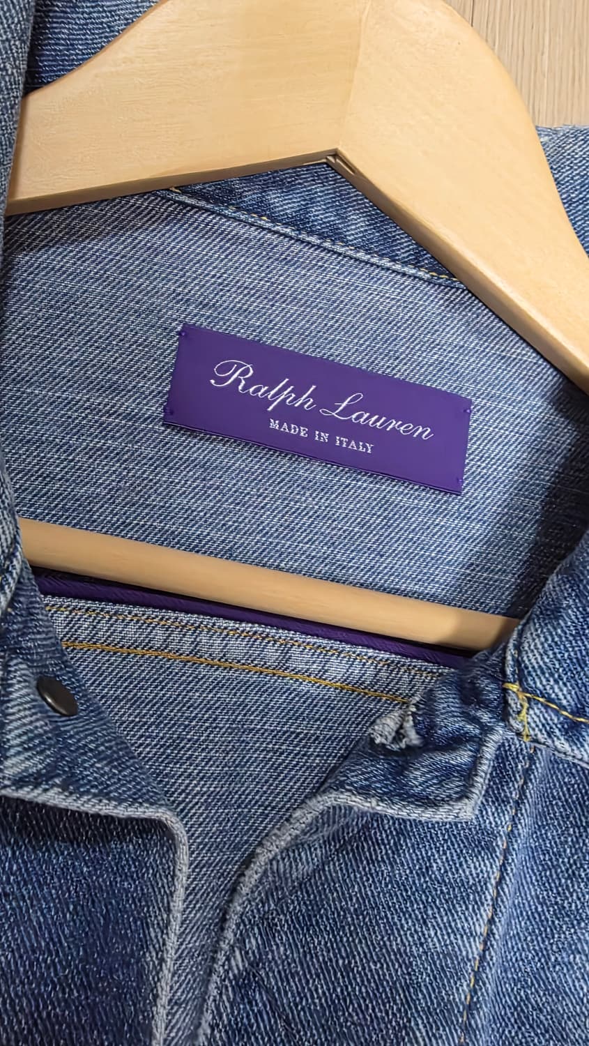 폴로 랄프로렌 퍼플라벨 데님 트러커 자켓 xl 상품이미지2