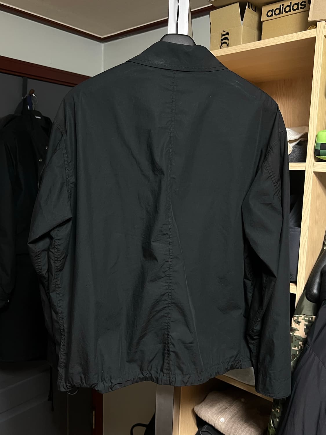 유니클로 C 코튼 쇼트 블루종 블랙 L 상품이미지3