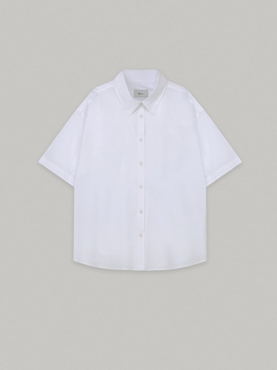 모이아 화이트 반팔 셔츠 상품이미지5