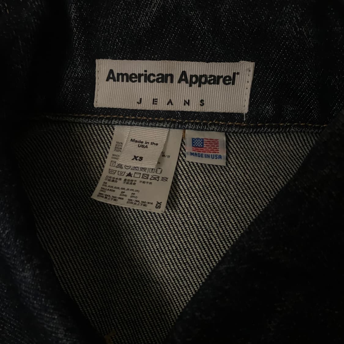 아메리칸어패럴 데님 자켓 상품이미지5