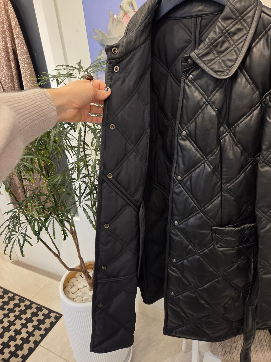 LBL 양가죽 퀼팅 (구스) 코트 상품이미지6