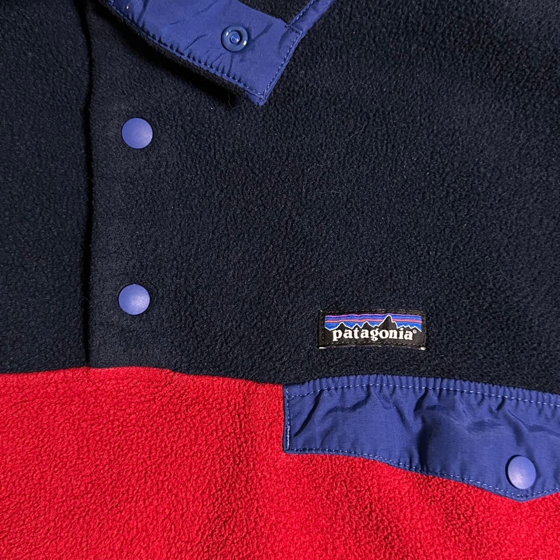 10s 파타고니아 신칠라 스냅티 네이비 레드 XL 상품이미지1