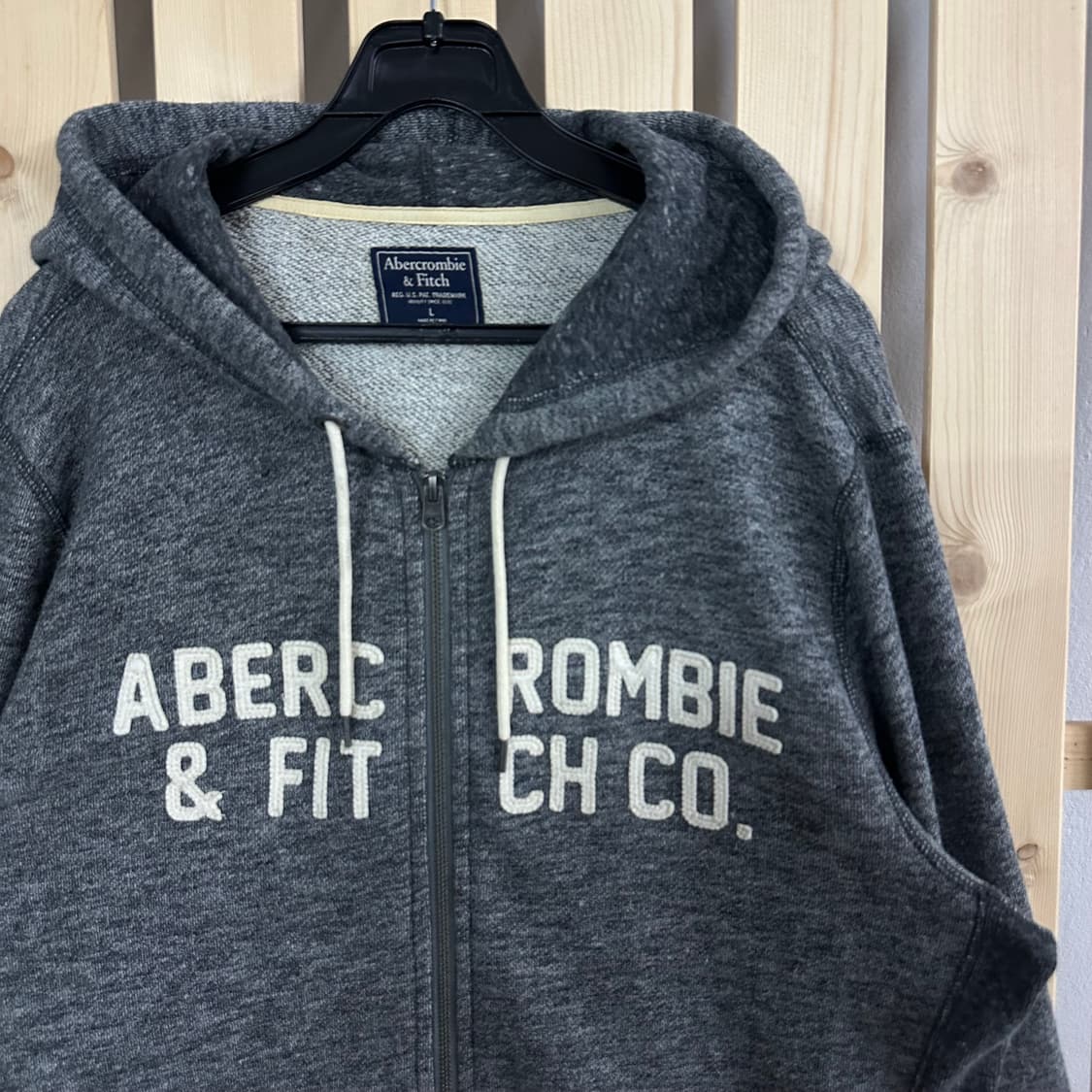 (L) 아베크롬비 그레이 후드집업 상품이미지4