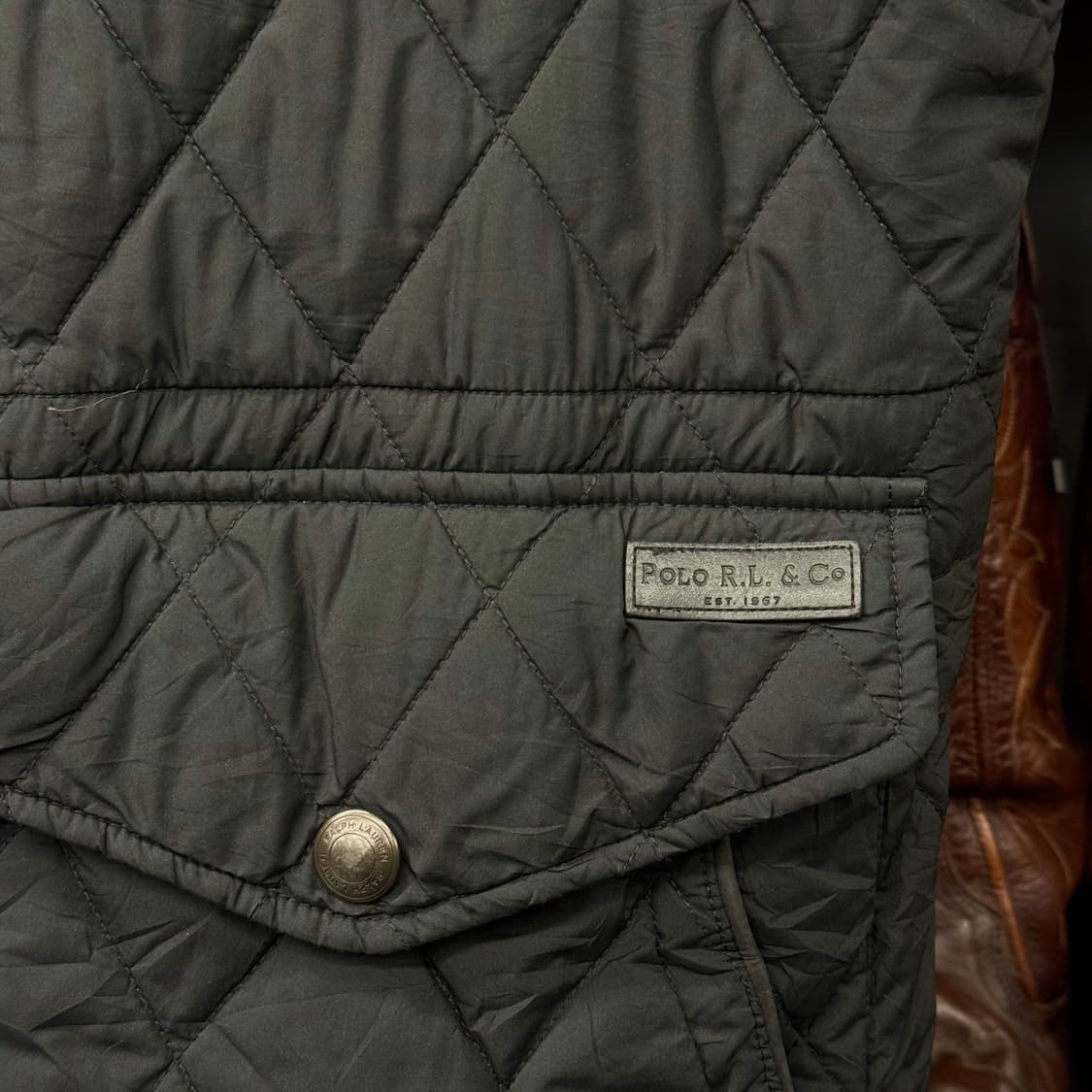 XL 폴로 랄프로렌 다이아몬드 퀼팅 퀄팅 베스트 클래식 프레피 N248 상품이미지6