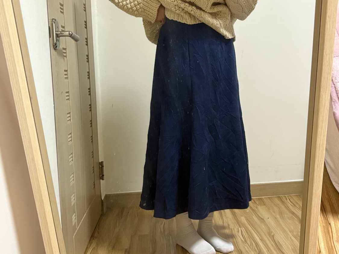 일본 빈티지 린넨 롱 스커트 상품이미지1