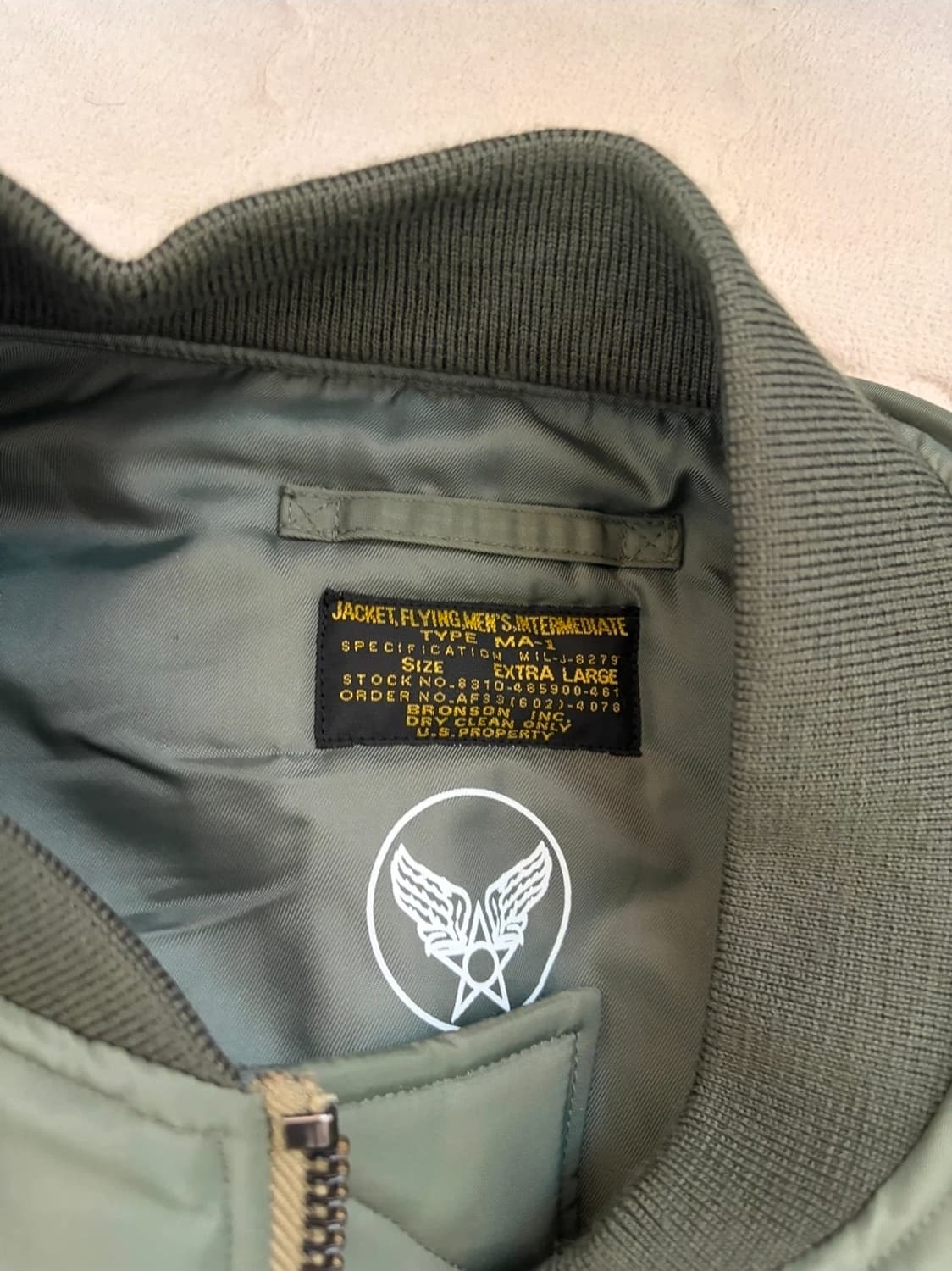 브론슨 MA-1 XL 한국버전(KR.ver)  상품이미지2